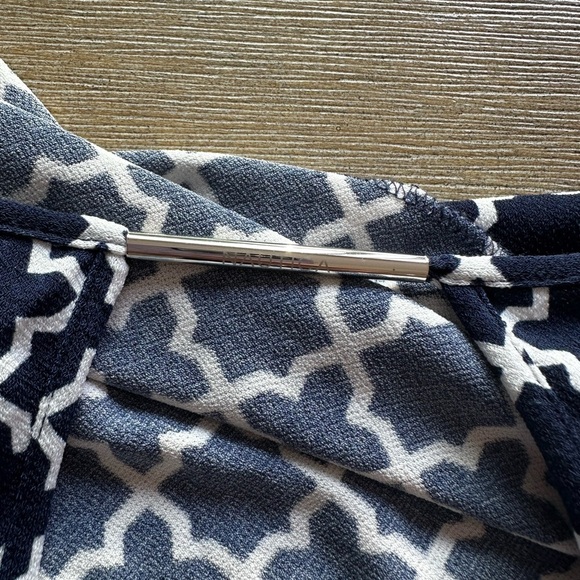 Nautica Navy and White Geometric Midi Dress - Picture 4 of 7